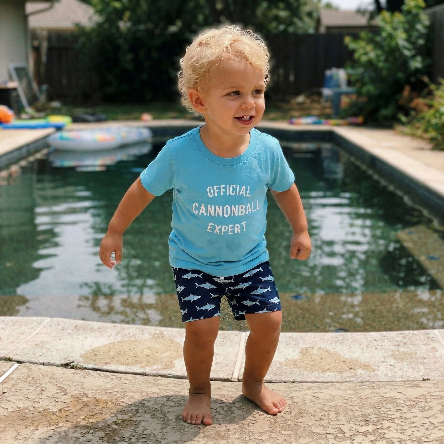 Kids Cannonball Expert Shirt Funny Summer Pool Tee - The Wishing Elephant