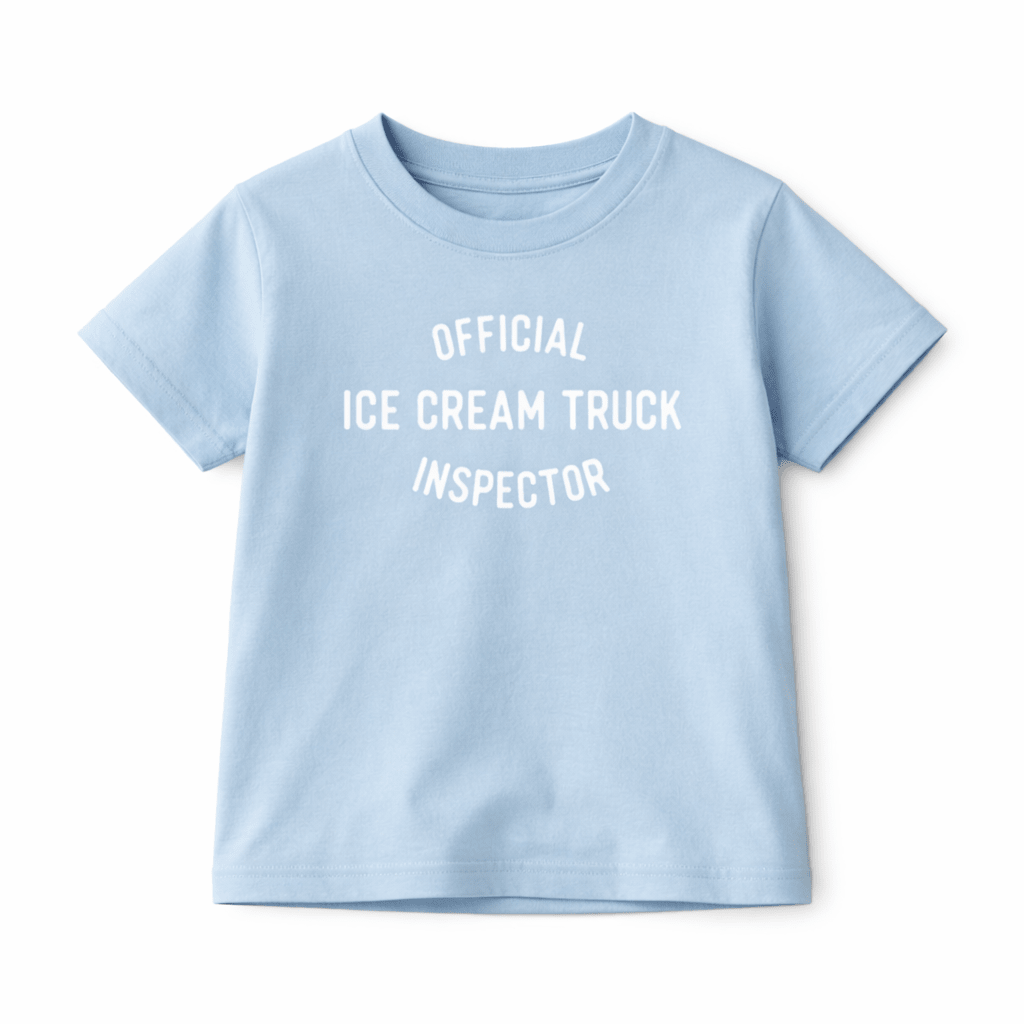 Kids Ice Cream Truck Inspector Graphic T-Shirt - The Wishing Elephant