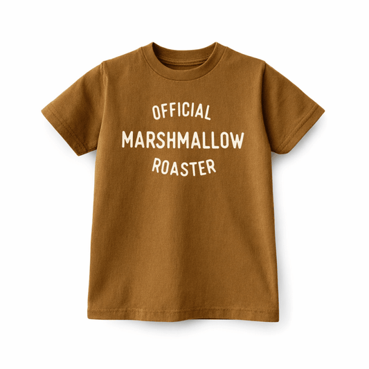 Kids Marshmallow Roaster Shirt Funny Camping Tee - The Wishing Elephant