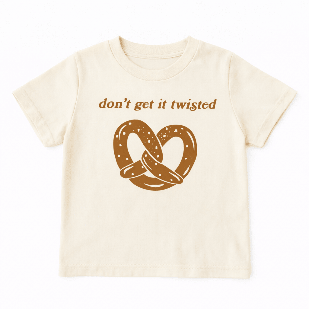 Kids Pretzel Graphic T-Shirt, Don't Get It Twisted - The Wishing Elephant