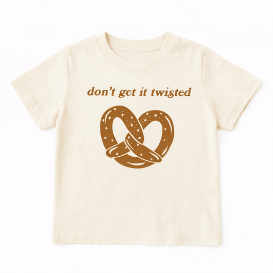 Kids Pretzel Graphic T-Shirt, Don't Get It Twisted - The Wishing Elephant
