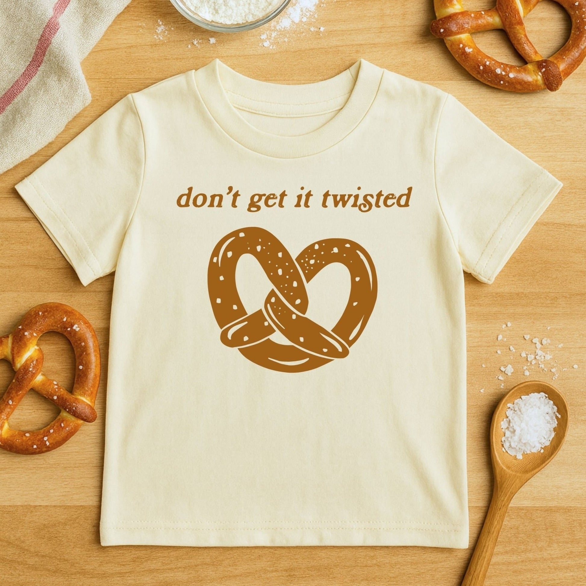 Kids Pretzel Graphic T-Shirt, Don't Get It Twisted - The Wishing Elephant