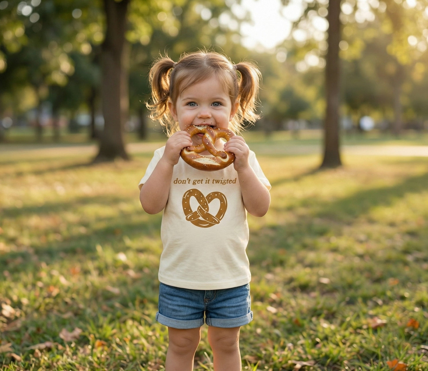 Kids Pretzel Graphic T-Shirt, Don't Get It Twisted - The Wishing Elephant