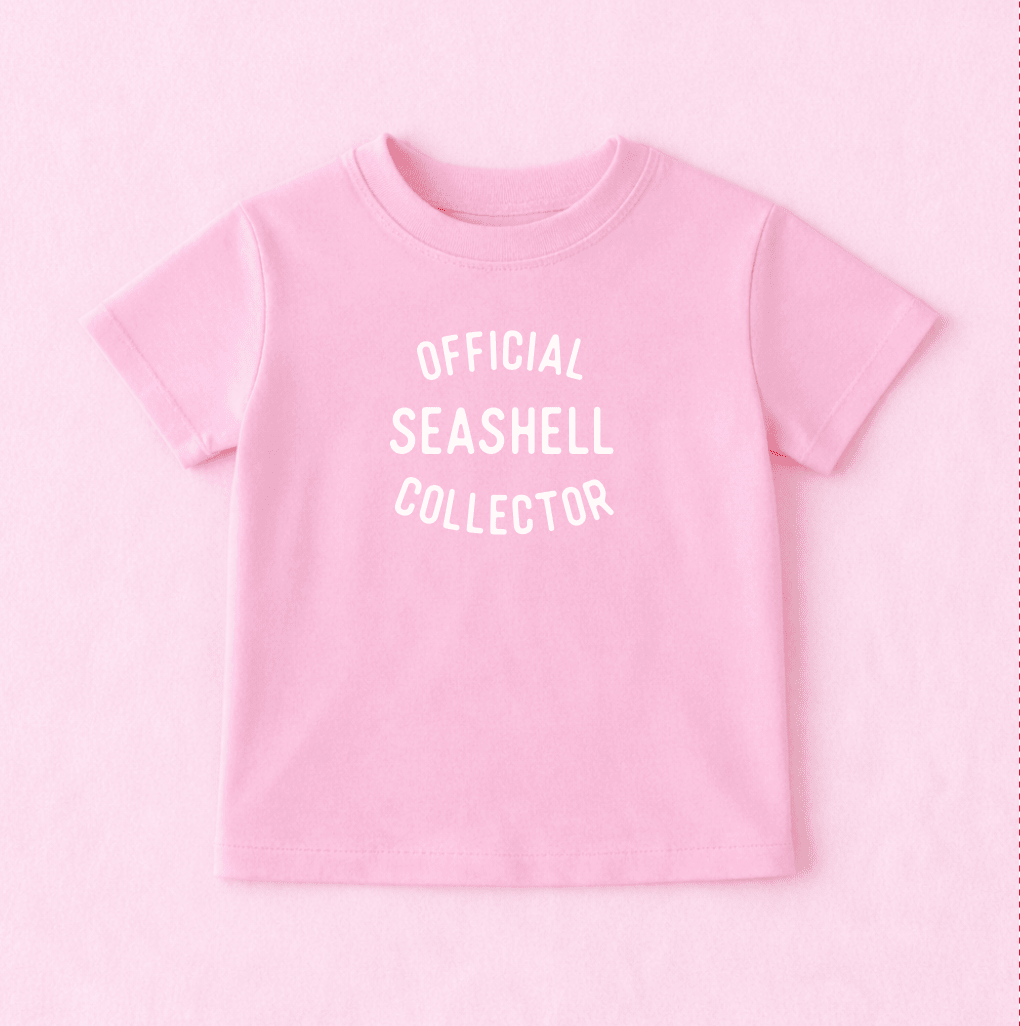 Kids Seashell Collector Shirt Funny Summer Beach Tee - The Wishing Elephant