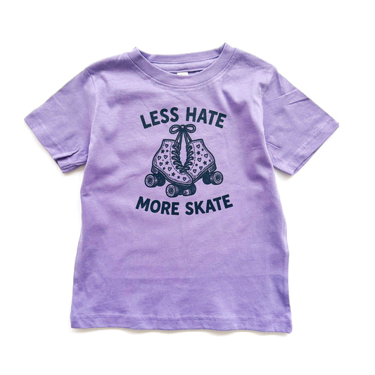 Less Hate More Skate - Purple Rollerskate