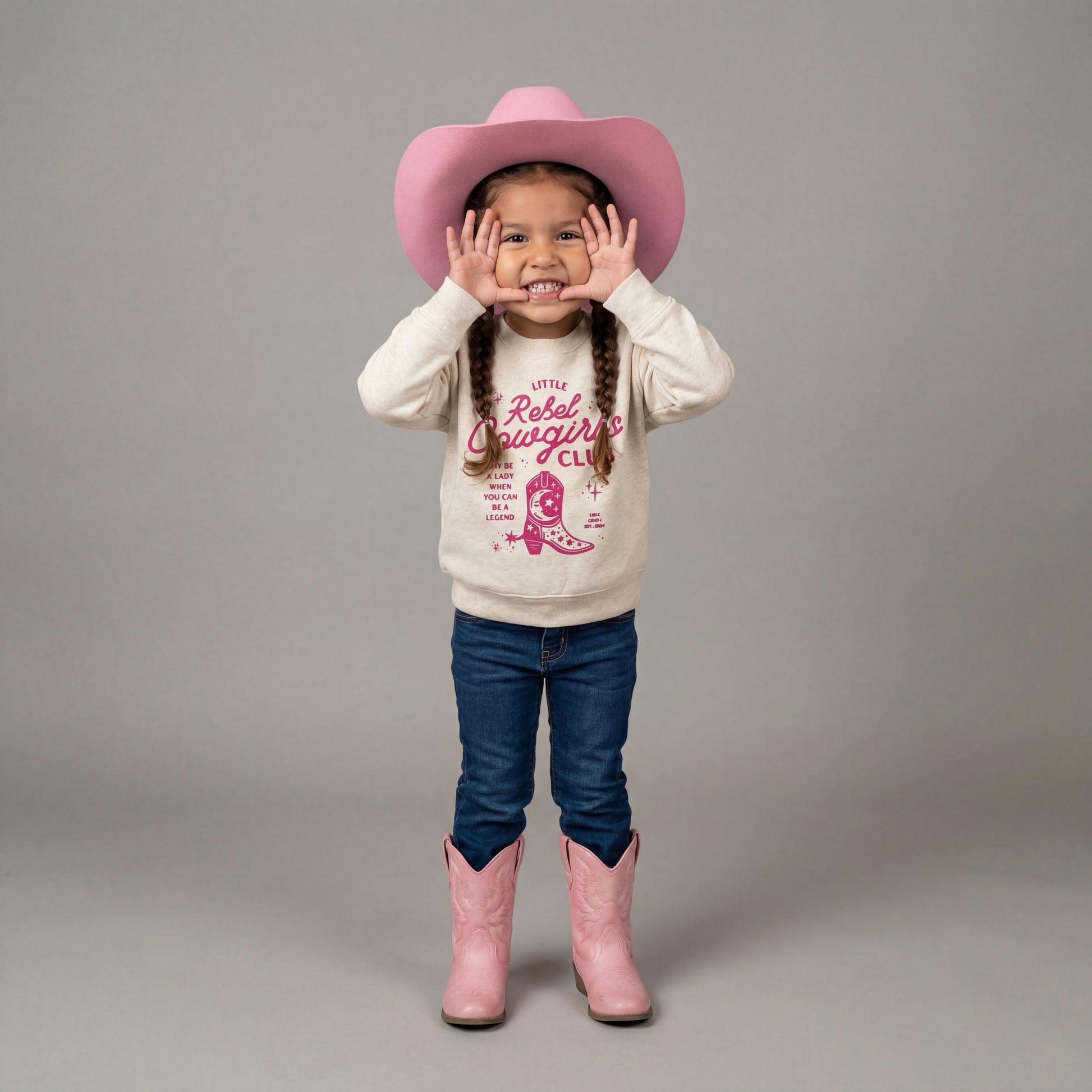 Natural Little Rebels Cowgirl Club Sweatshirt or tee! - The Wishing Elephant