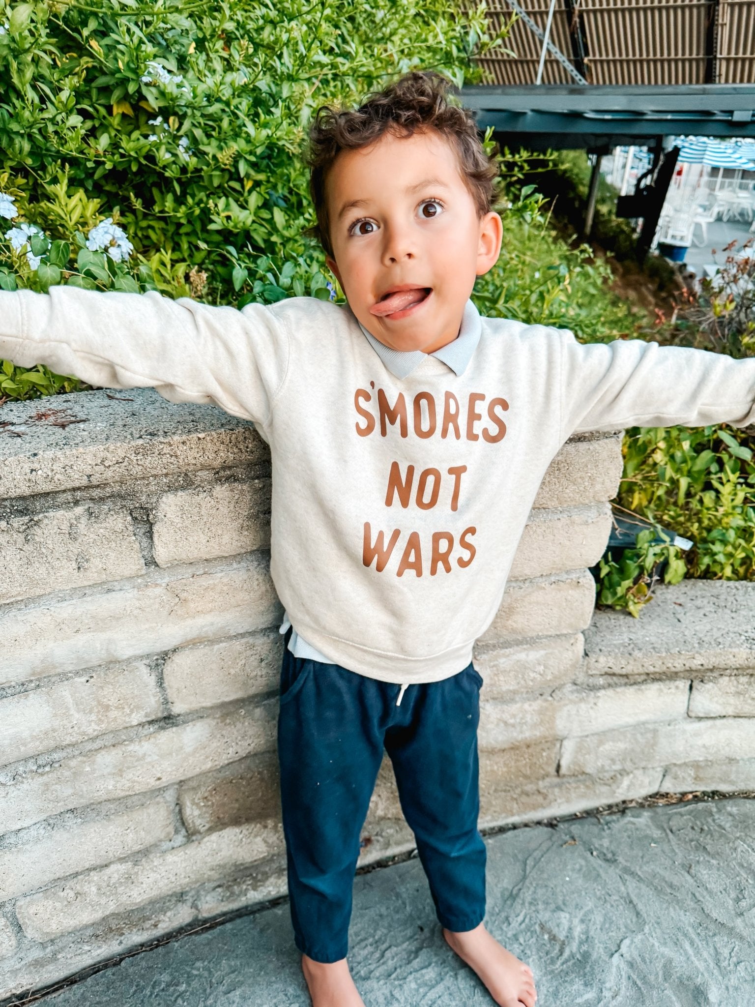 Natural Smores Not Wars Sweatshirt - The Wishing Elephant