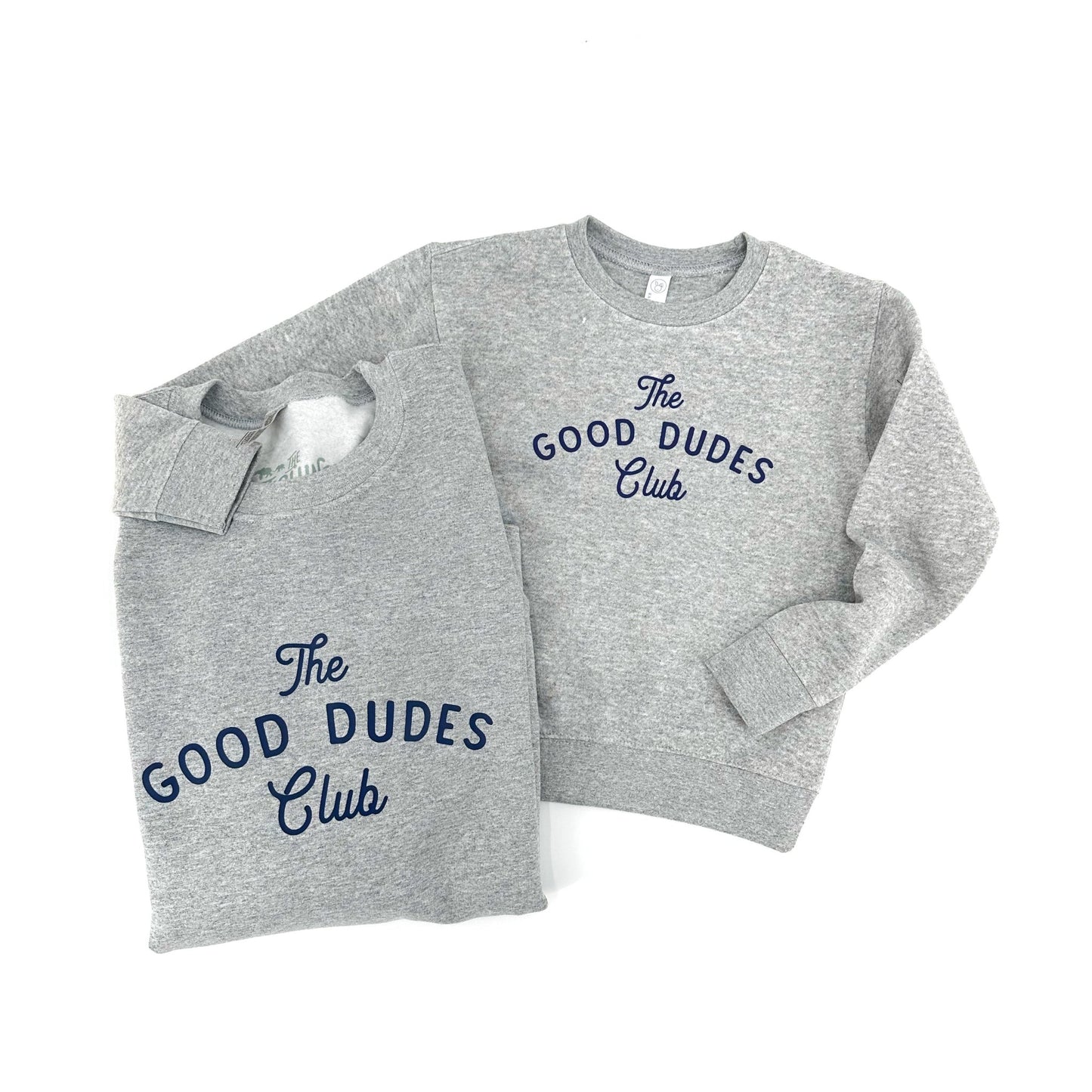 Navy Print Good Dudes Club Sweatshirt, Adults and Kids! - The Wishing Elephant