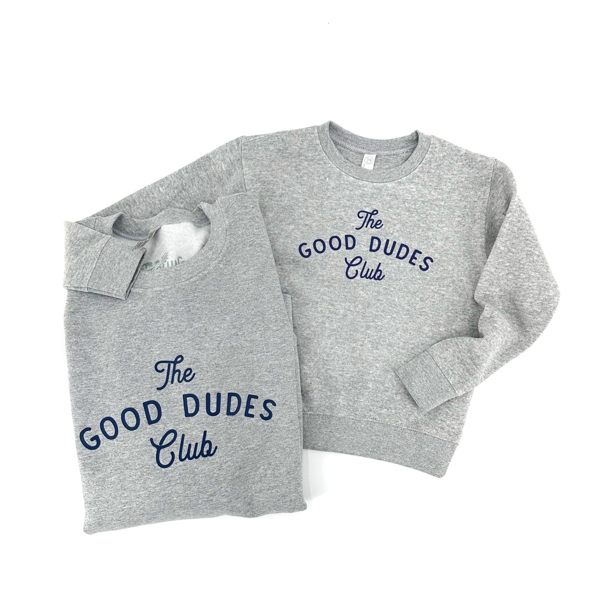 Navy Print Good Dudes Club Sweatshirt, Adults and Kids! - The Wishing Elephant