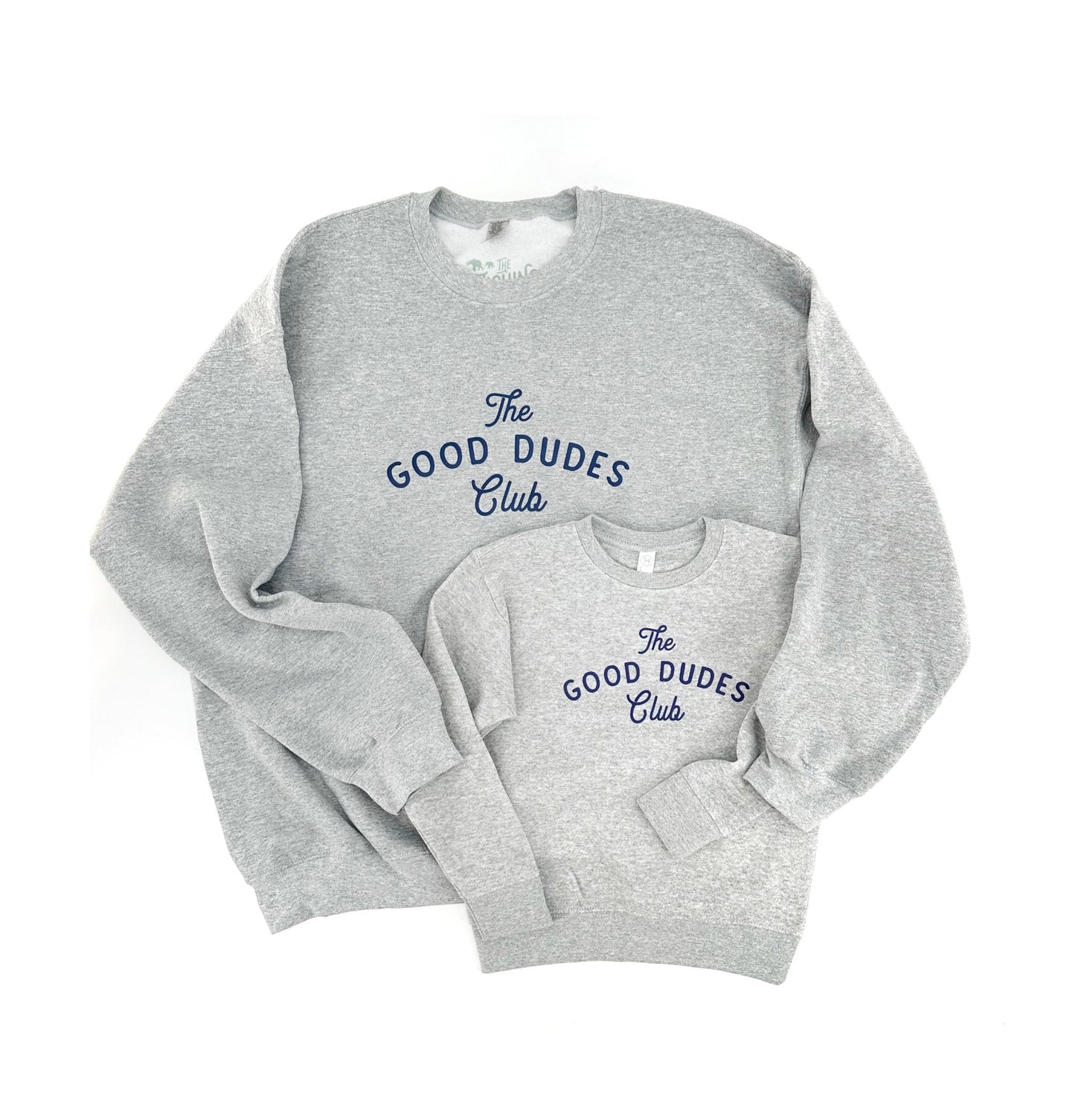 Navy Print Good Dudes Club Sweatshirt, Adults and Kids! - The Wishing Elephant