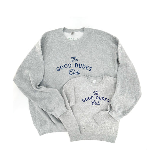 Navy Print Good Dudes Club Sweatshirt, Adults and Kids! - The Wishing Elephant