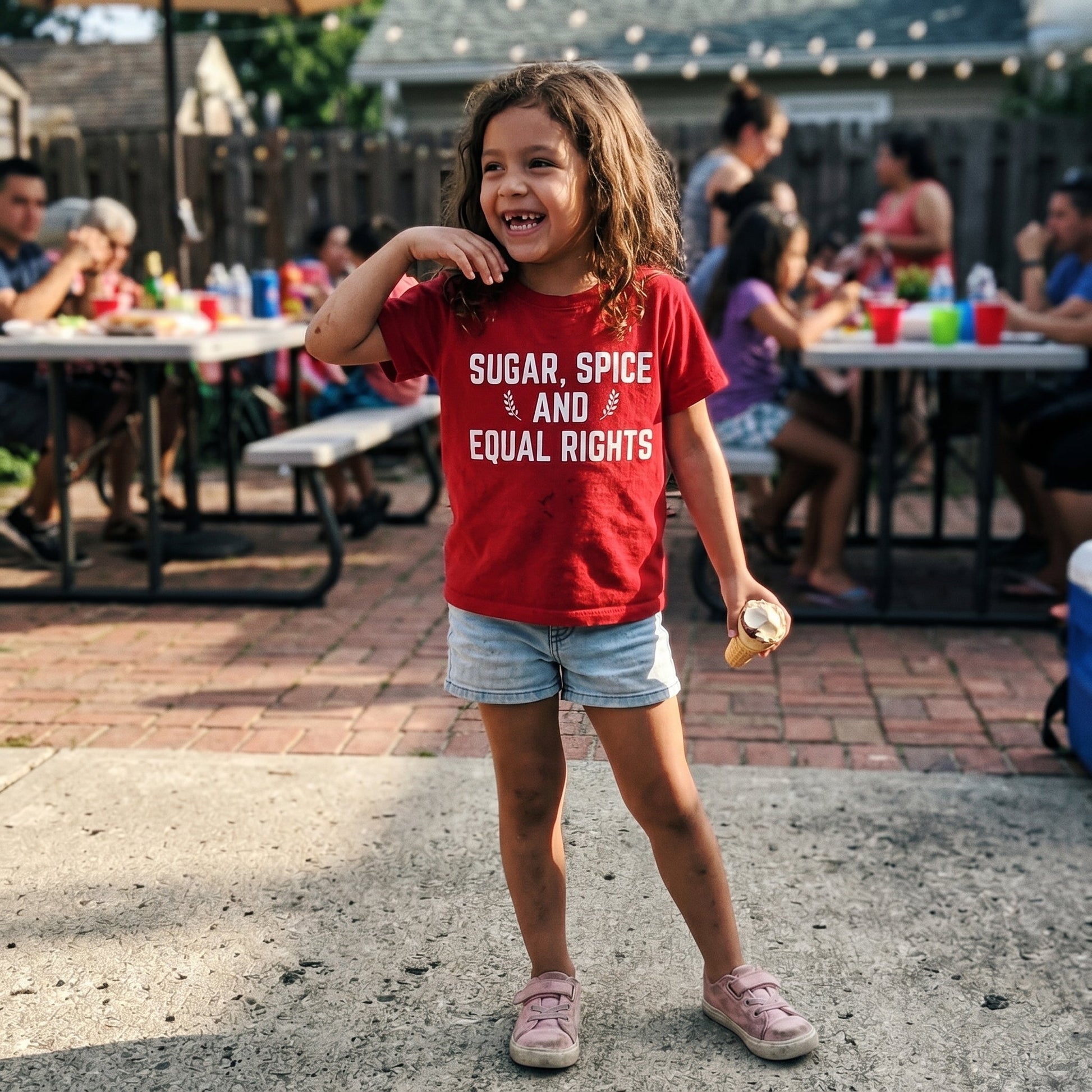 Navy Sugar, Spice and Equal Rights Tee - The Wishing Elephant