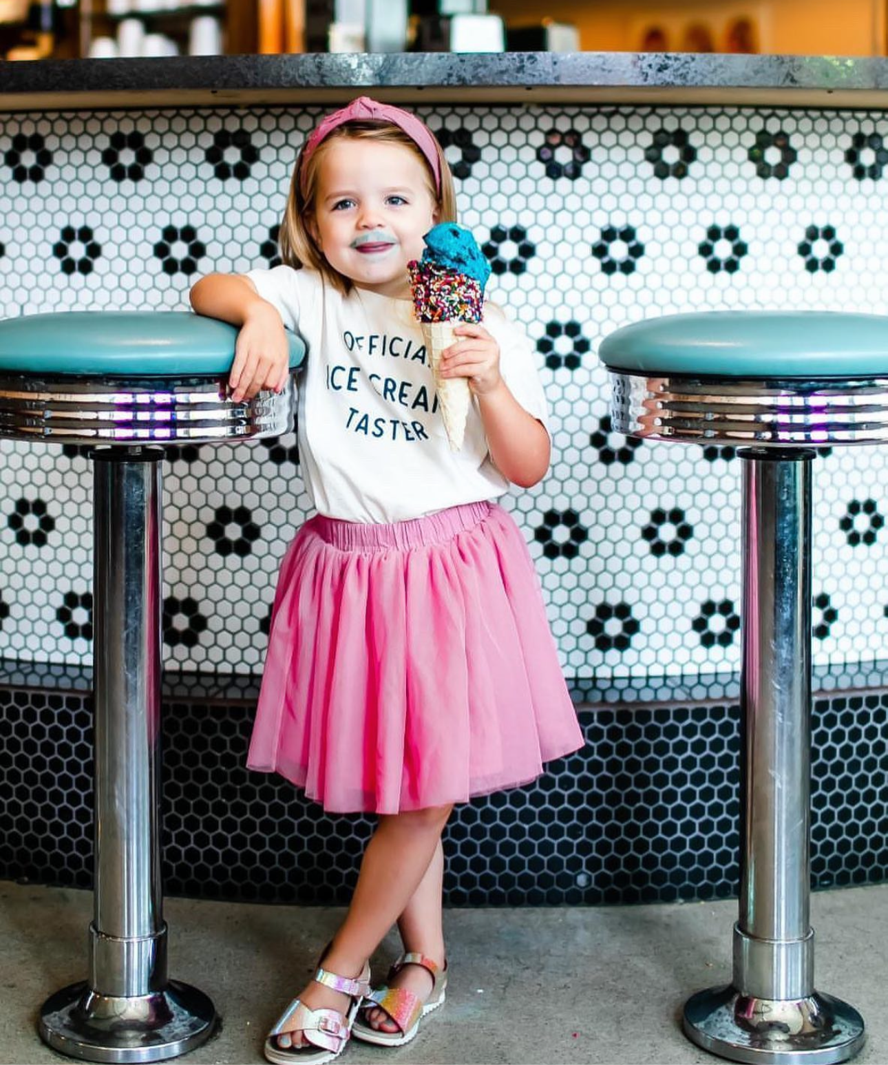 Official Ice Cream Taster Kids Graphic Cotton T-Shirt - The Wishing Elephant