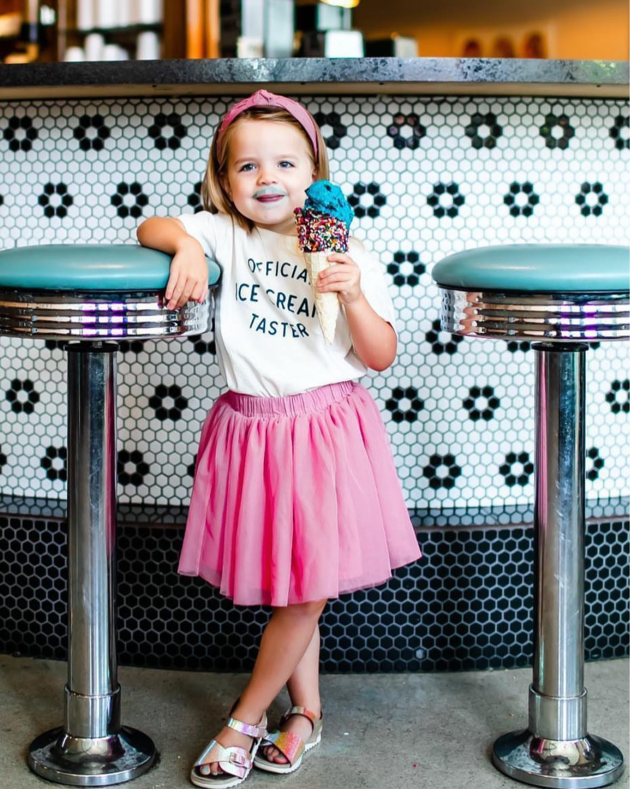 Official Ice Cream Taster Kids Graphic Cotton T-Shirt - The Wishing Elephant