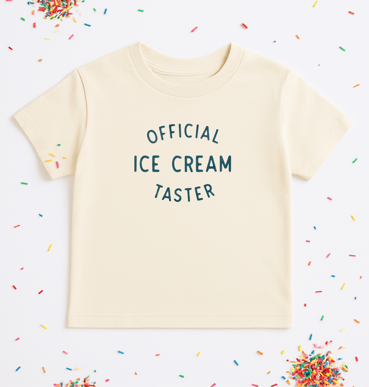 Official Ice Cream Taster Kids Graphic Cotton T-Shirt - The Wishing Elephant