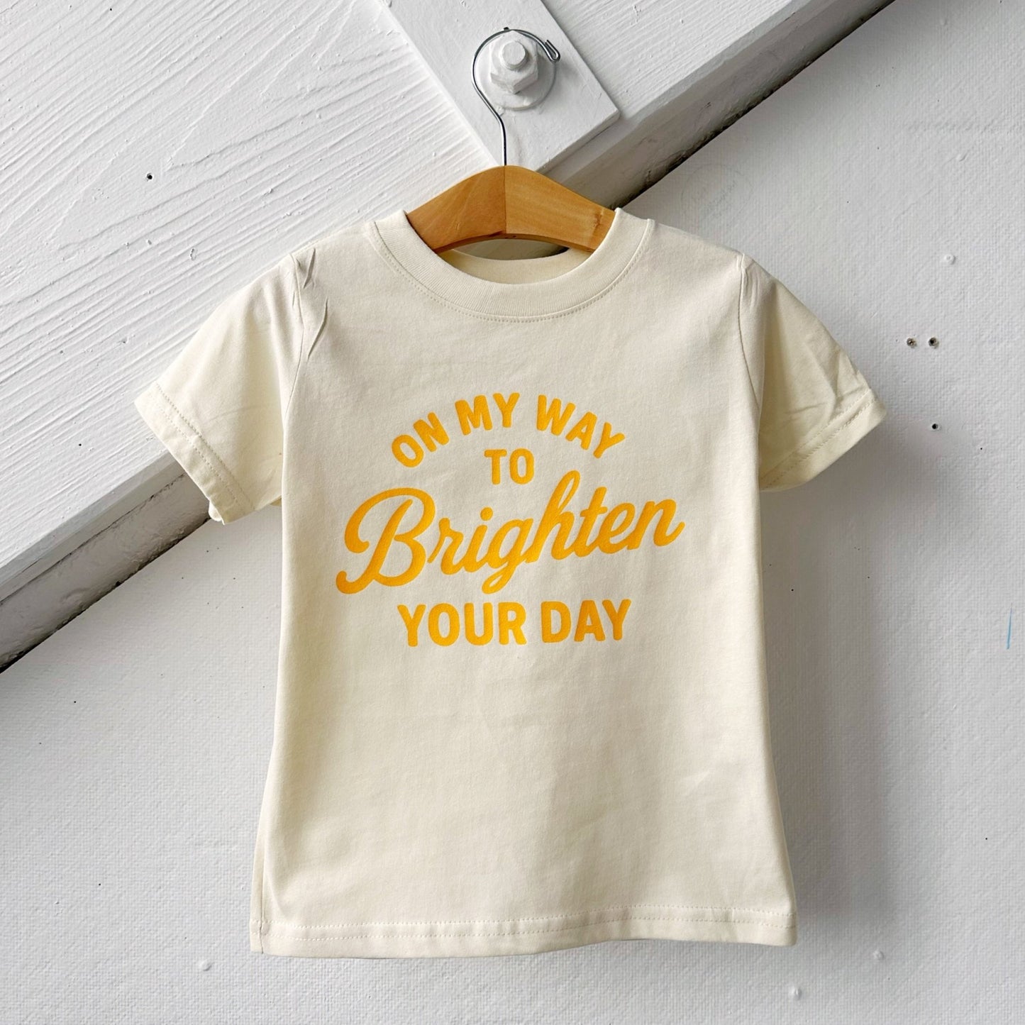 On My Way To Brighten Your Day - T-shirt for Kids - The Wishing Elephant