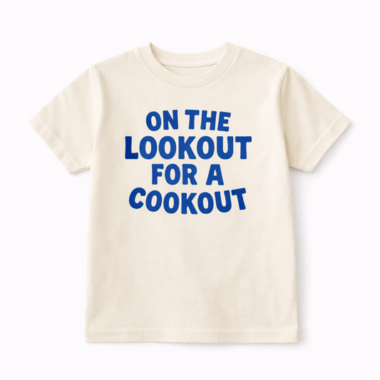 On The Lookout For A Cookout T-shirt For kids - The Wishing Elephant