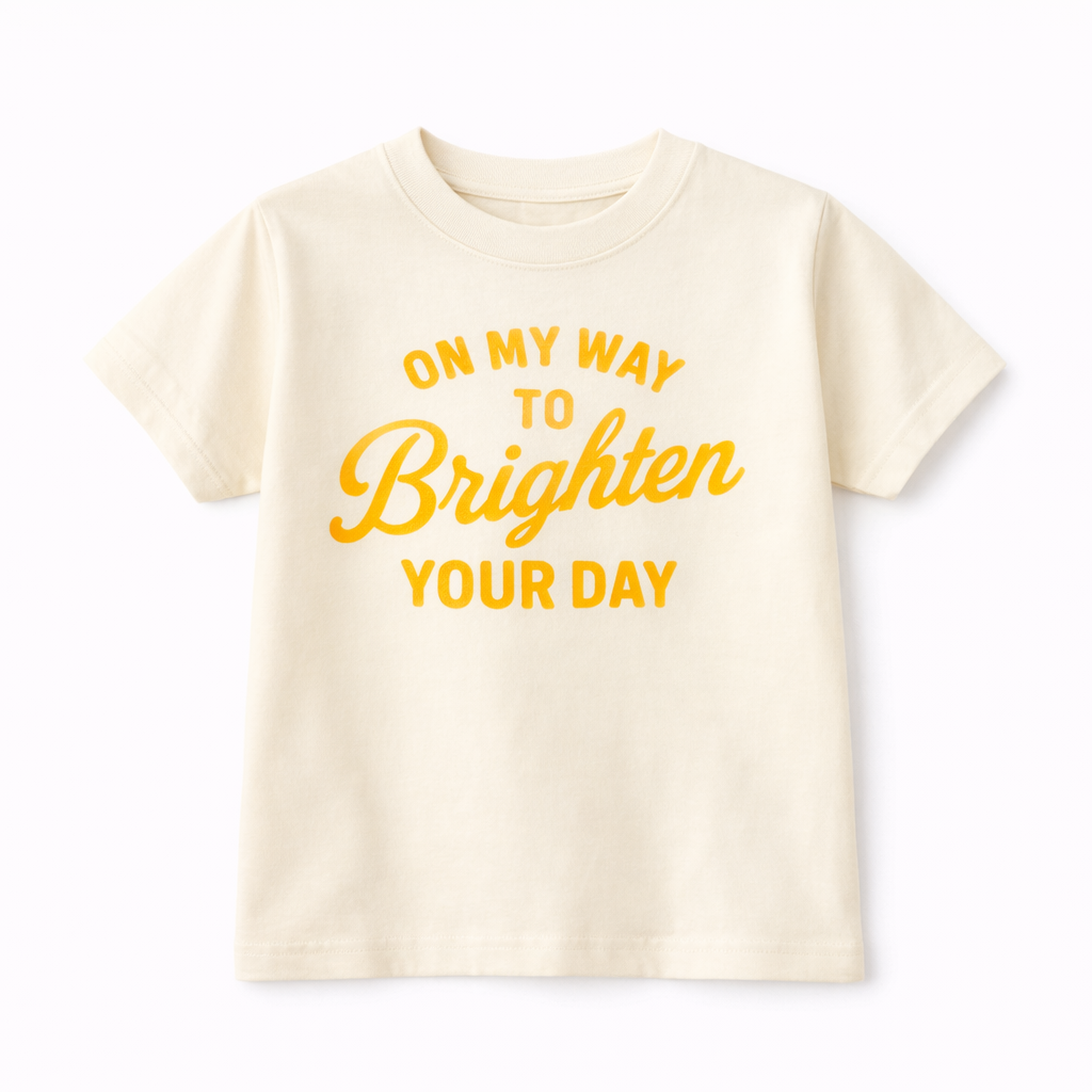 On My Way To Brighten Your Day - T-shirt for Kids - The Wishing Elephant
