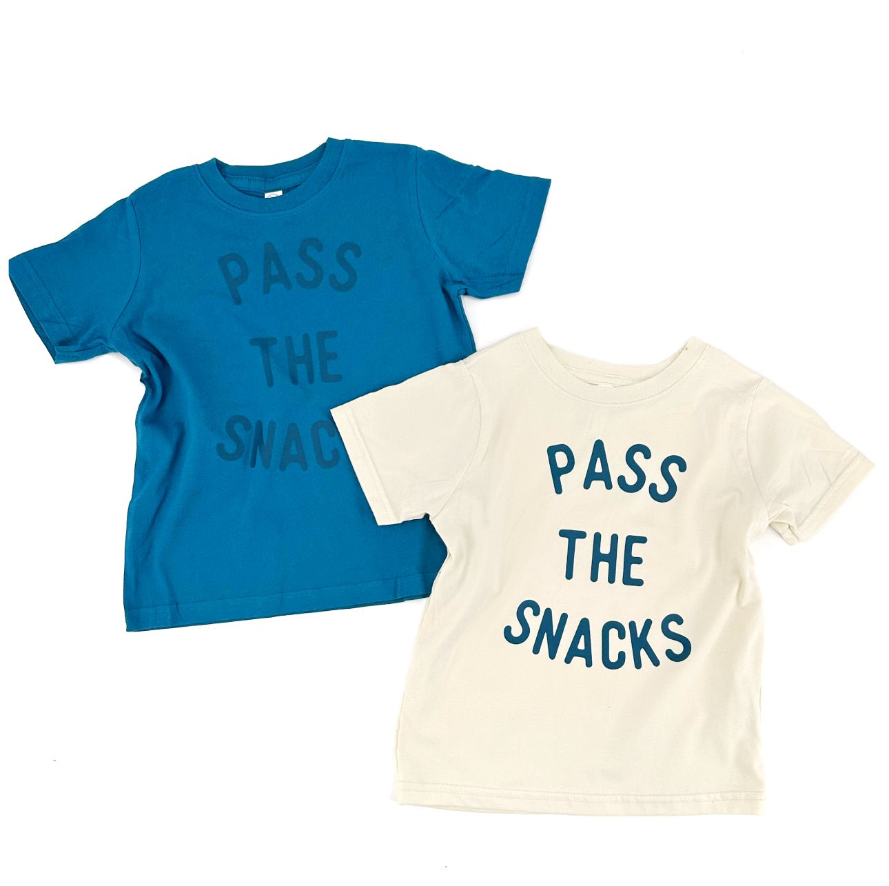 Pass the Snacks Kids Shirt | Funny Snack Lover Graphic Tee for Toddlers - The Wishing Elephant