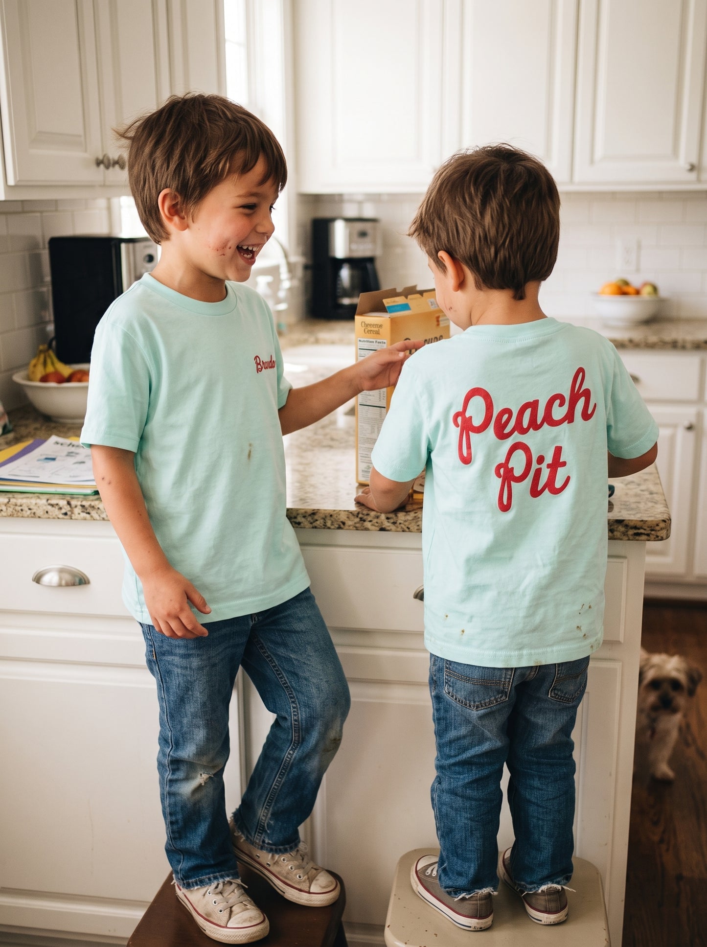 Peach Pit Tees, Waiter Costume or Funny Retro shirt for Kids - PREORDER