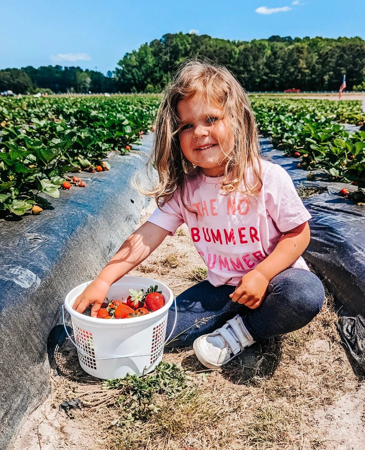 PINK no bummer summer TEE, Summer Shirt For Girls - The Wishing Elephant