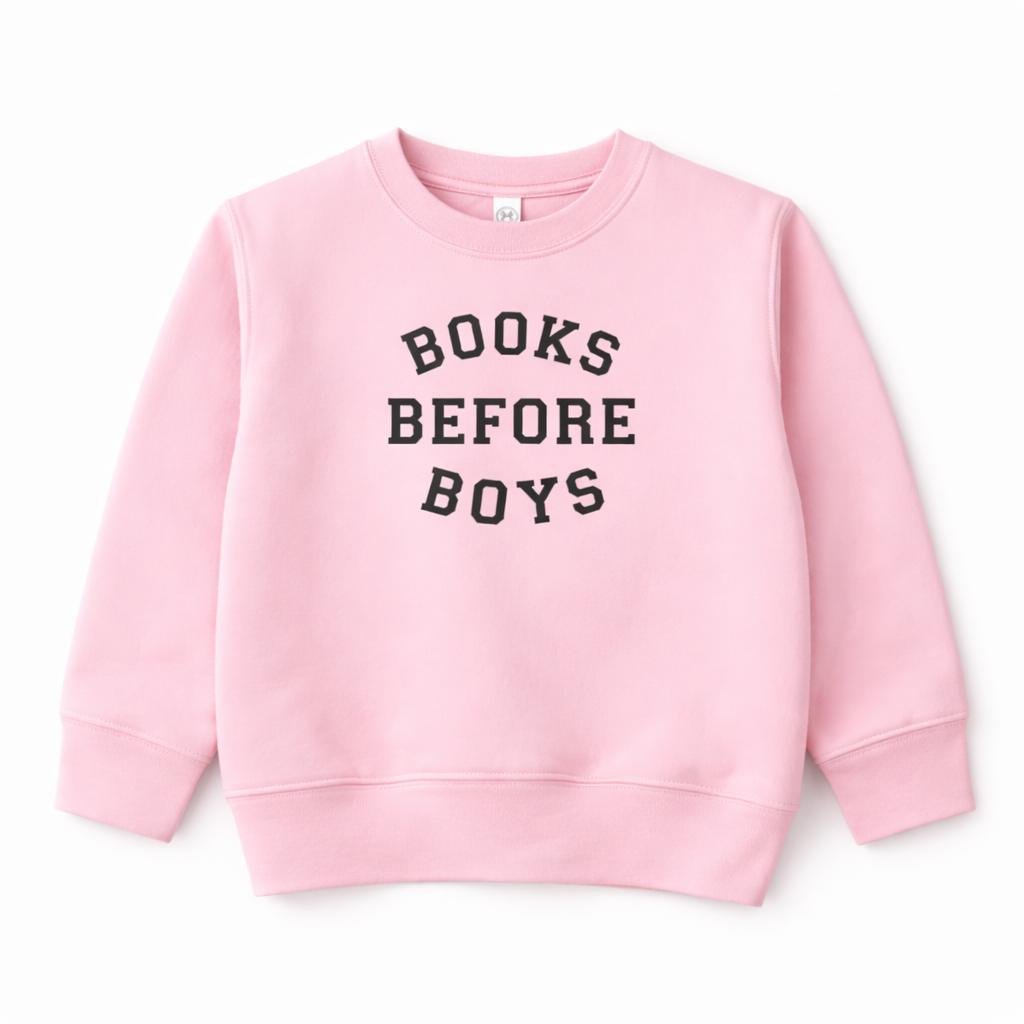 Books Before Boys Sweatshirt - The Wishing Elephant