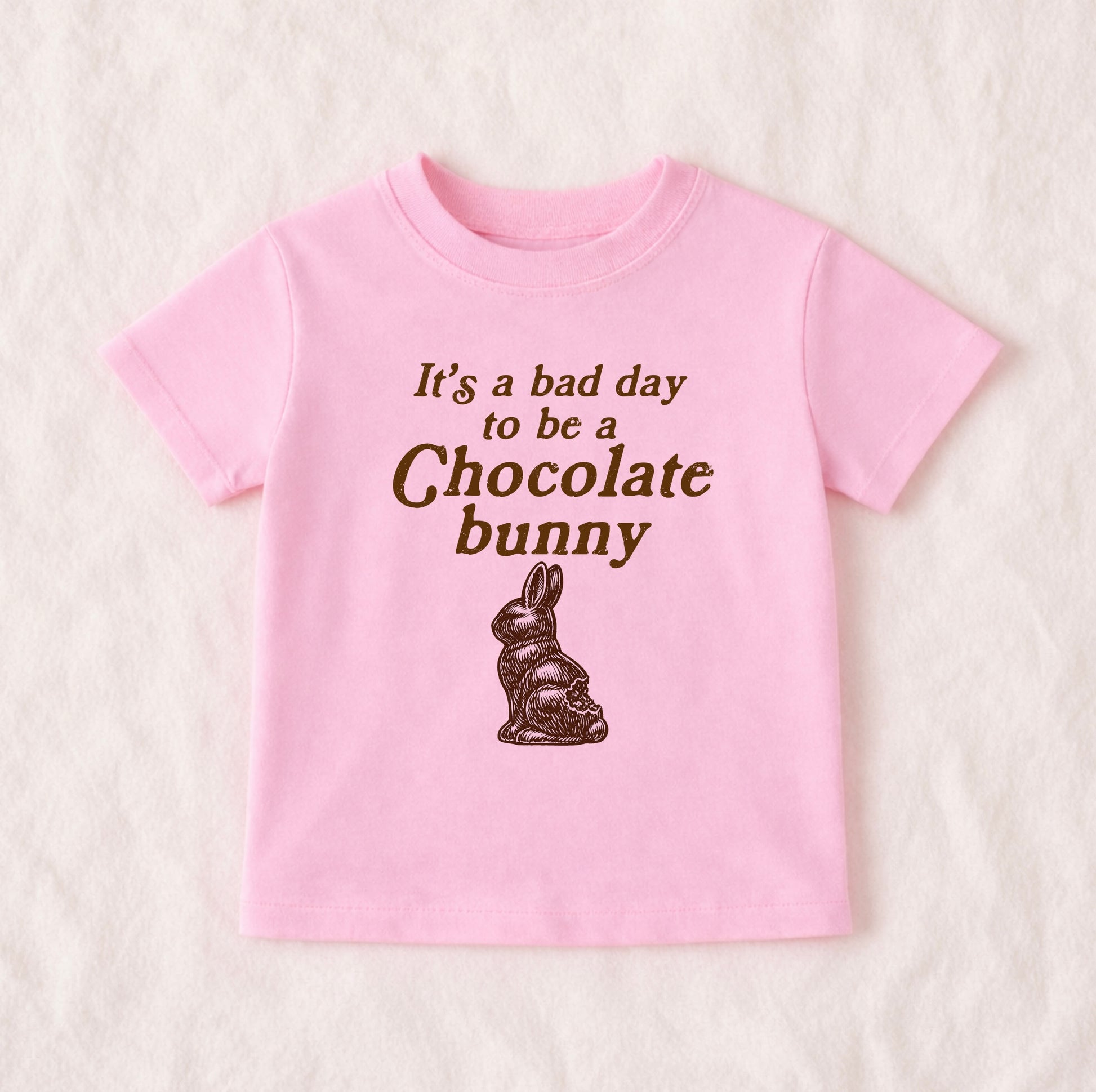 It’s a Bad Day to Be a Chocolate Bunny Kids Easter Shirt | Funny Easter Tee for Toddlers and Kids - The Wishing Elephant