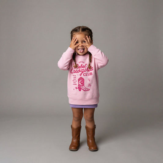 Cowgirl Sweatshirt, Little Rebel Cowgirls Club - The Wishing Elephant