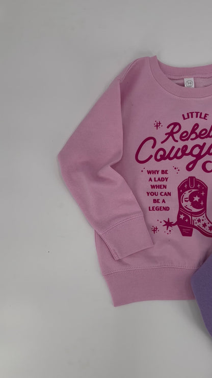 Cowgirl Sweatshirt, Little Rebel Cowgirls Club