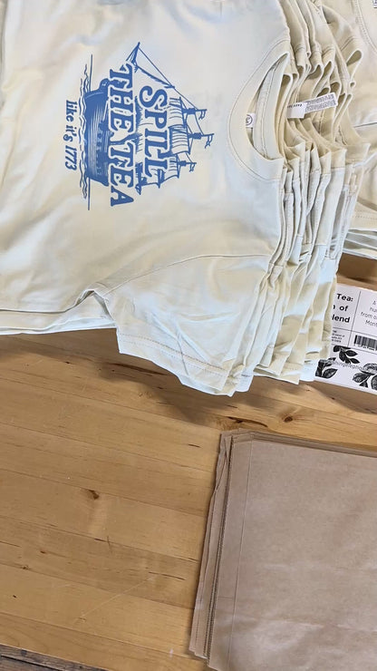 Spill the Tea Tee, 4th of July Tshirt for Kids