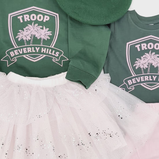 sweatshirt and tee shirt troop beverly hills costumer for kids