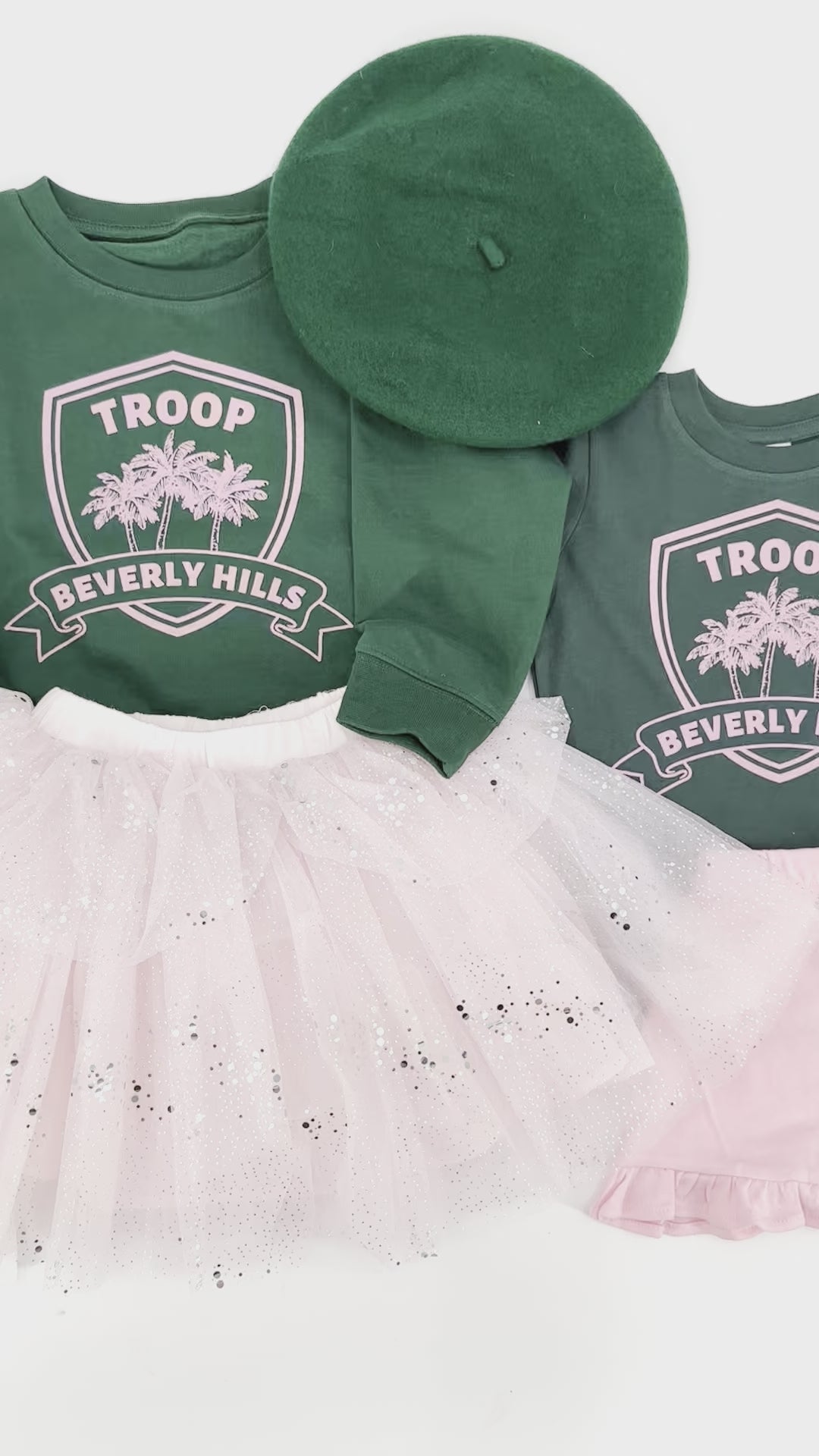 sweatshirt and tee shirt troop beverly hills costumer for kids