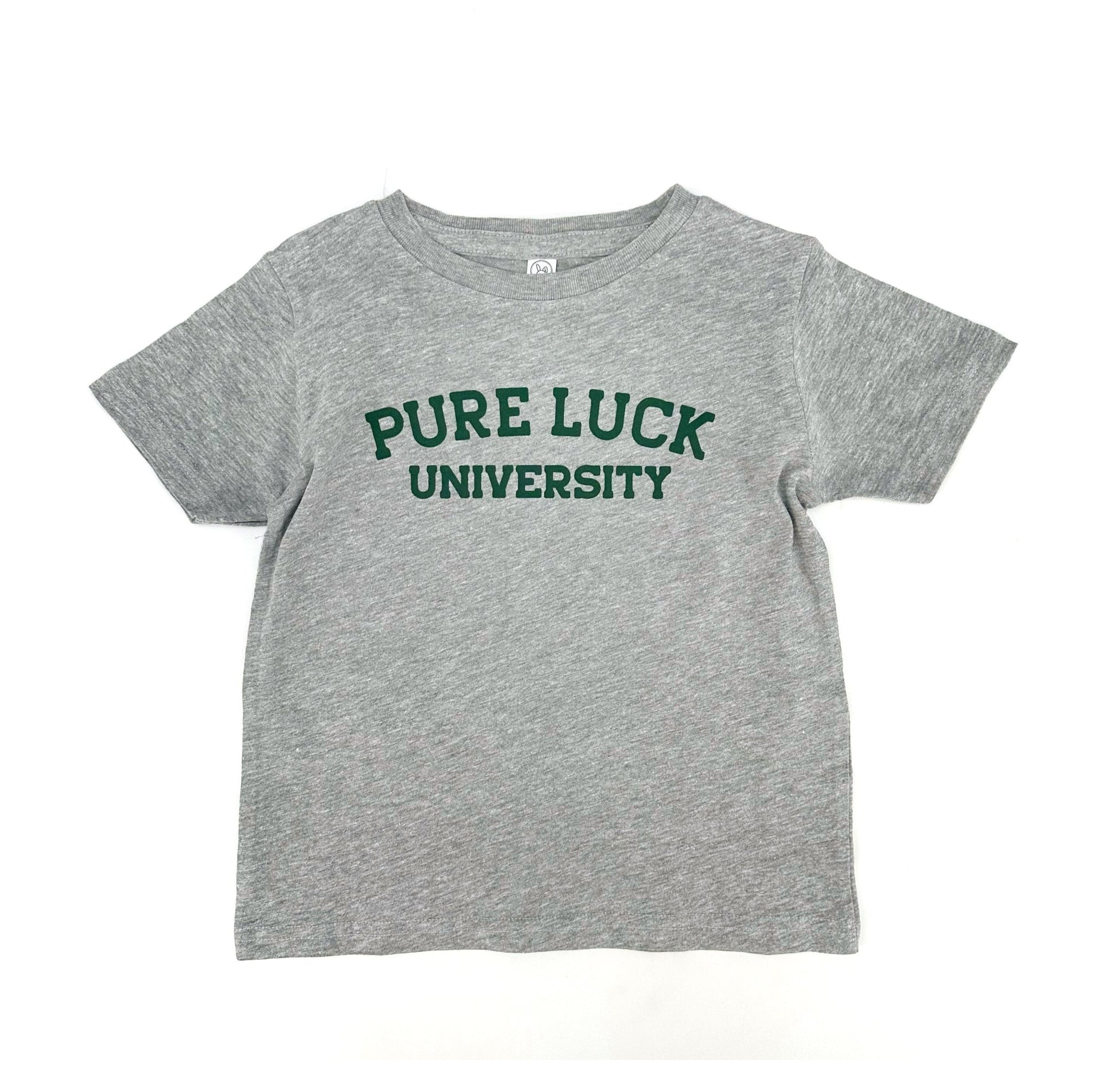 Pure luck university T-shirt ￼ - The Wishing Elephant