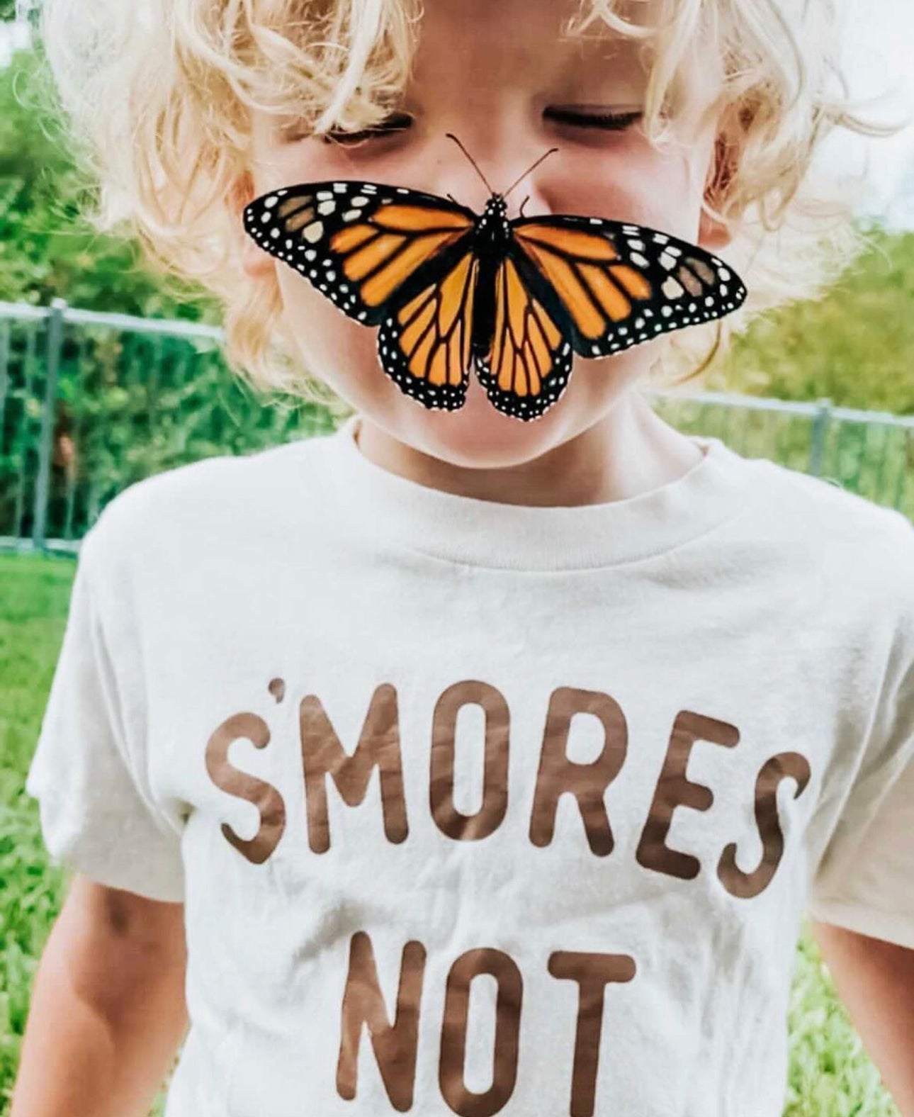 S’mores Not Wars Kids T-Shirt Natural Camping Graphic Tee for Boys and Girls - The Wishing Elephant