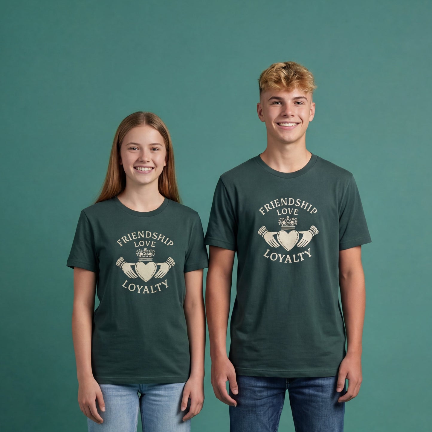 Adult Friendship, Love, Loyalty Saint Patricks Day Shirt - The Wishing Elephant