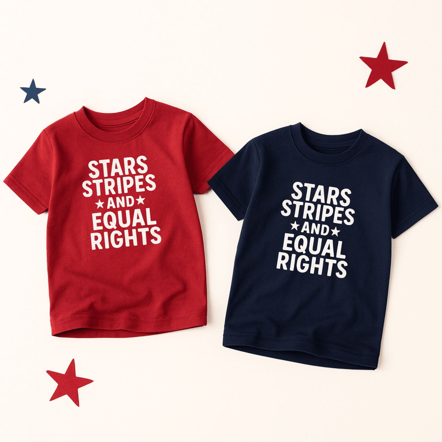 Stars, Stripes and Equal Rights T Shirt - The Wishing Elephant