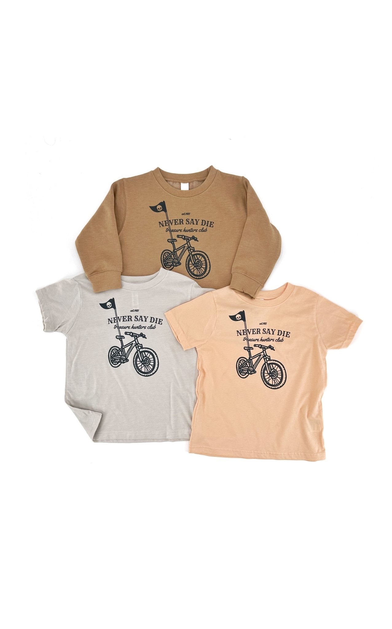 Stone Color Goonies Never Say Die Tee, Treasure Hunters Club - The Wishing Elephant