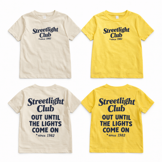 Streetlight Club 90s Summer Shirt - Tee of the Month April - The Wishing Elephant