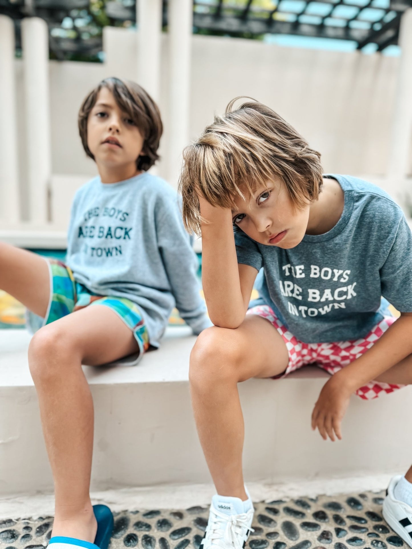 The Boys Are Back In Town Kids Vintage Graphic T-Shirt - The Wishing Elephant