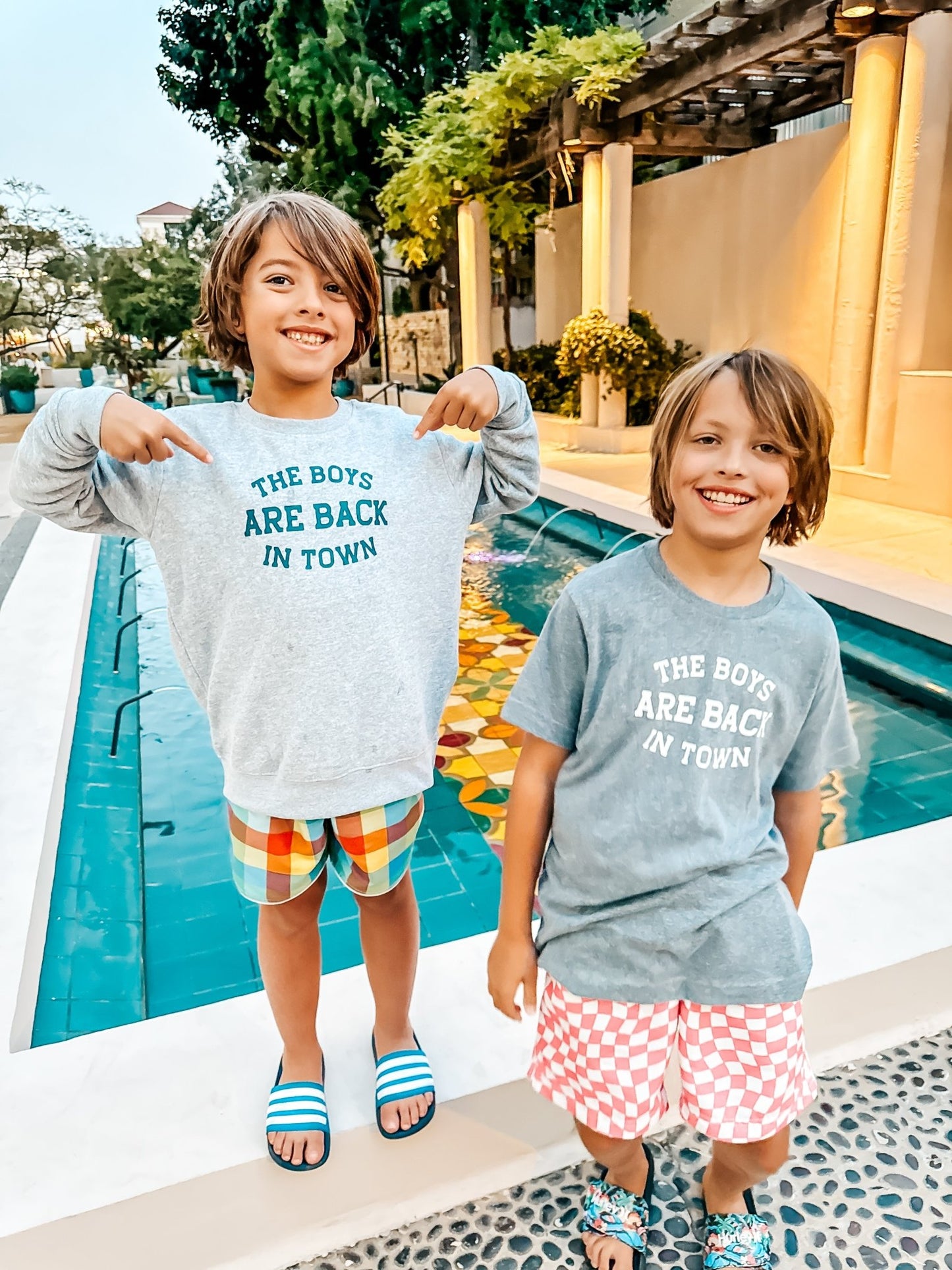 The Boys Are Back In Town Kids Vintage Graphic T-Shirt - The Wishing Elephant