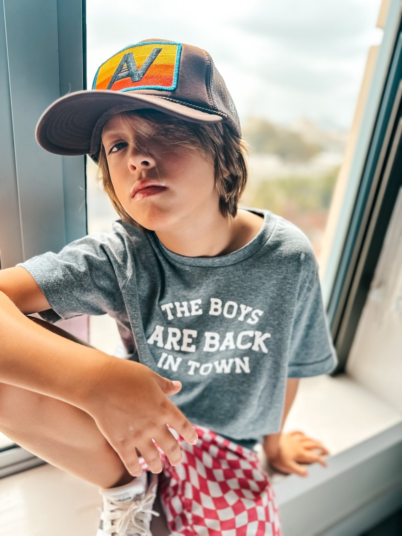 The Boys Are Back In Town Kids Vintage Graphic T-Shirt - The Wishing Elephant
