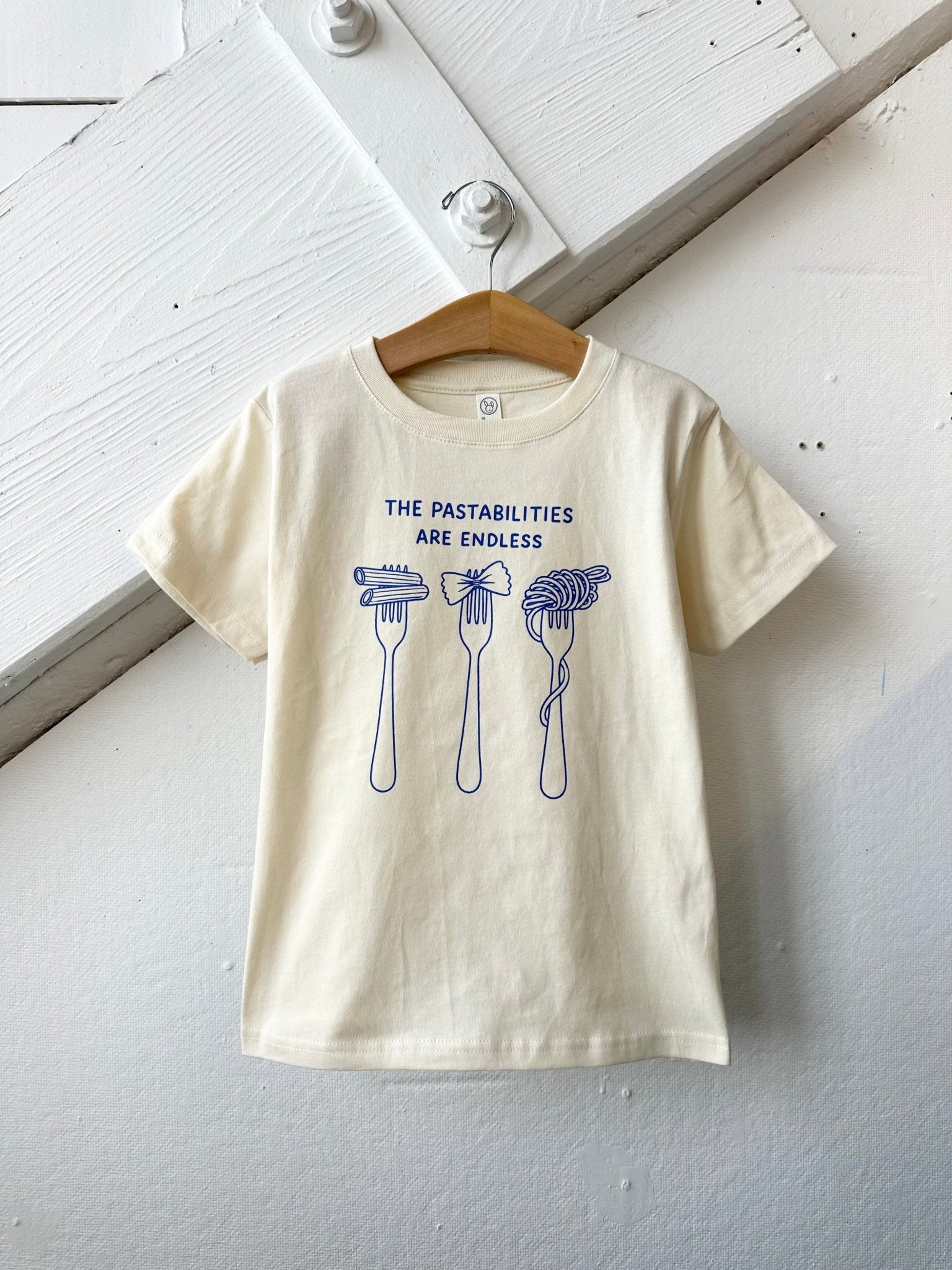 The Pastabilities Are Endless Kids Shirt, Graphic Tee for Pasta Lover - The Wishing Elephant