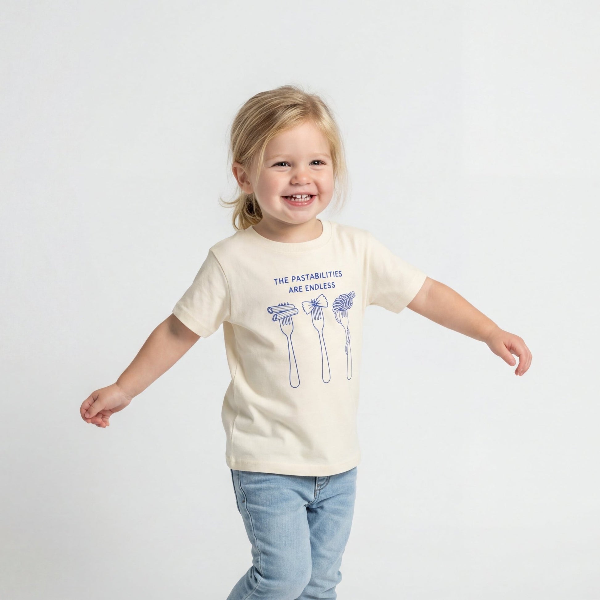 The Pastabilities Are Endless Kids Shirt, Graphic Tee for Pasta Lover - The Wishing Elephant