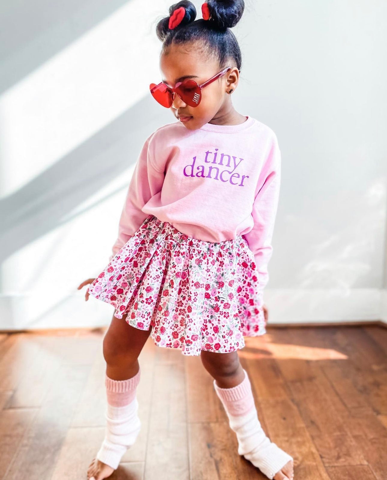 Tiny Dancer Pink Kids Pullover Sweatshirt - The Wishing Elephant