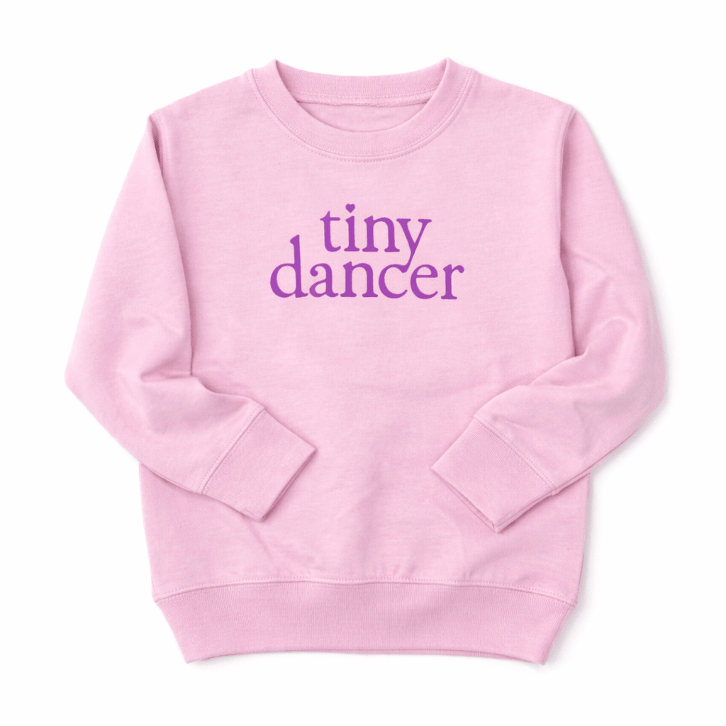 Tiny Dancer Pink Kids Pullover Sweatshirt - The Wishing Elephant
