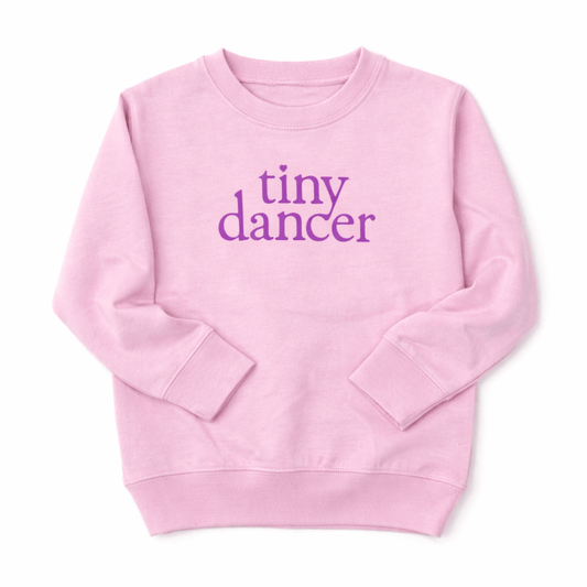 Tiny Dancer Pink Kids Pullover Sweatshirt