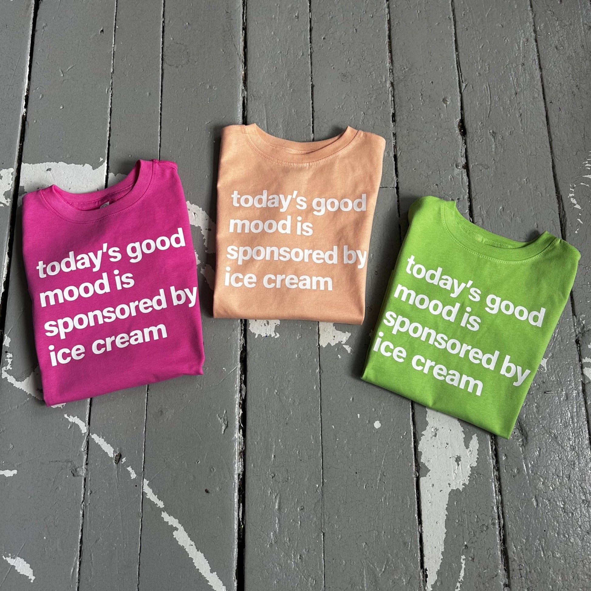 Today's Good Mood, Ice Cream Shirt for Kids - The Wishing Elephant