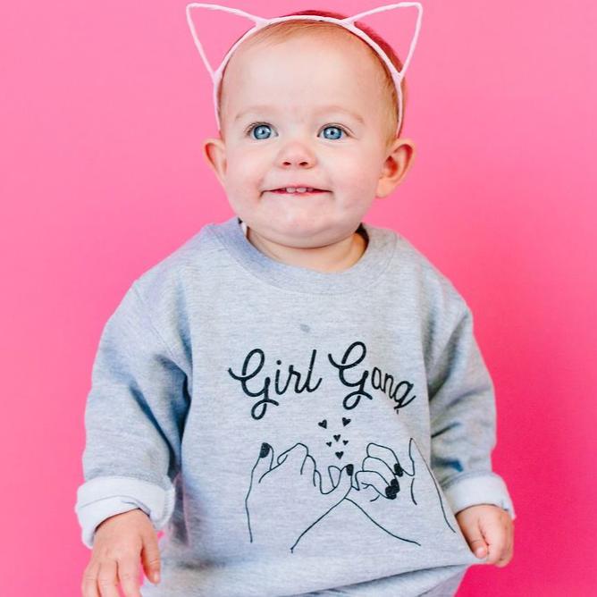 Gray Galentines Day Pinkie Swear with hearts! Gray Galentines Day Pinkie Swear with hearts! The Wishing Elephant tee The Wishing Elephant