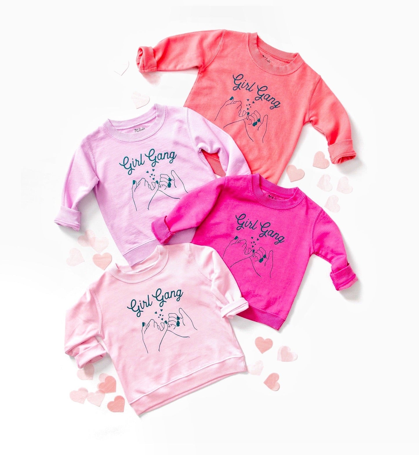 Girl Gang Sweatshirt in Pink - The Wishing Elephant
