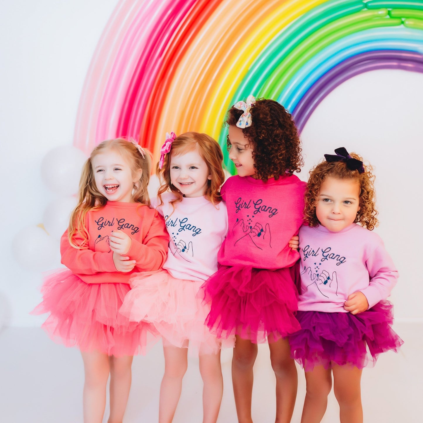Girl Gang Sweatshirt in Pink - The Wishing Elephant